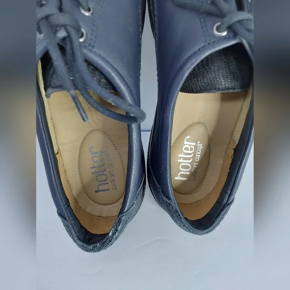 Hotter Dew Blue Gray Laceup Sneakers, size 7.5 US - Picture 5 of 8